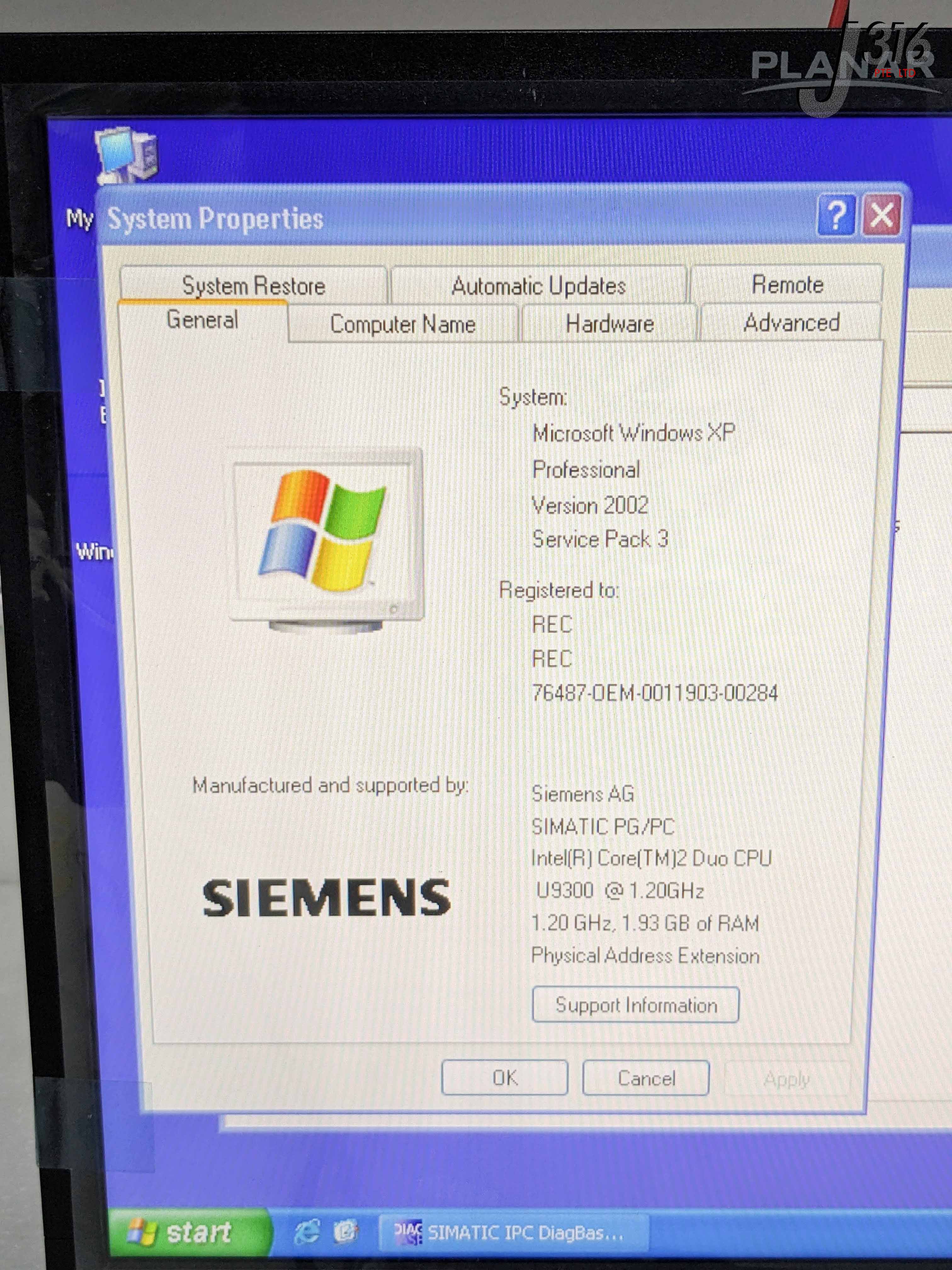 36622 SIEMENS SIMATIC IPC427C MICROBOX PC PROCESSOR (NEW) 6ES7647